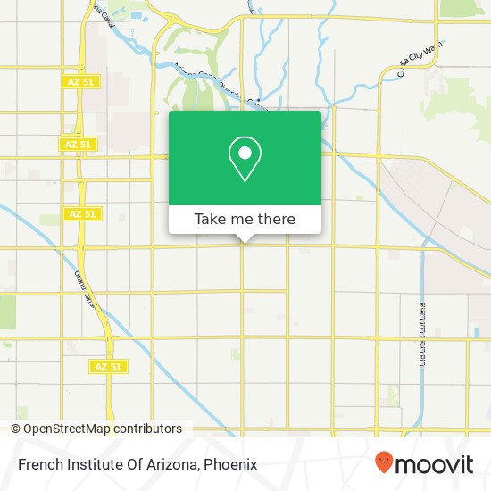 French Institute Of Arizona map
