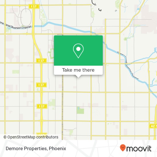 Demore Properties map