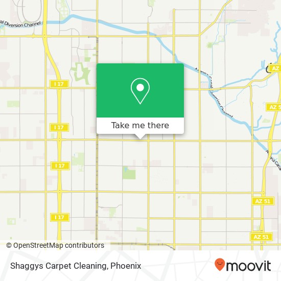 Shaggys Carpet Cleaning map