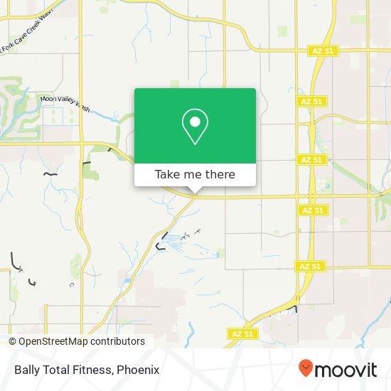 Bally Total Fitness map