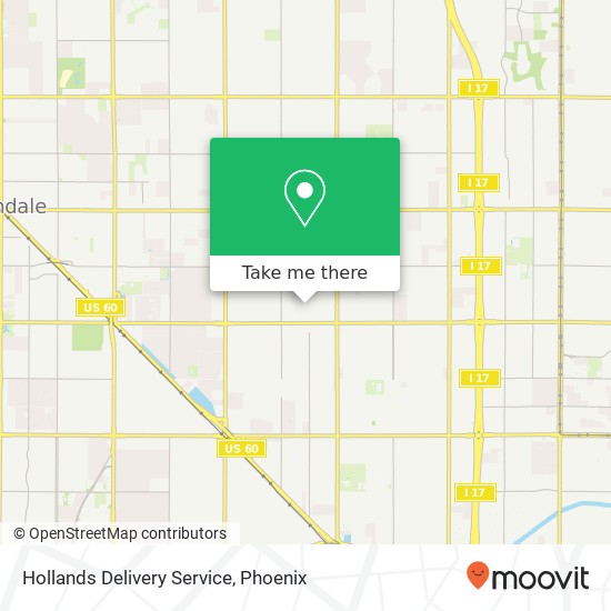 Hollands Delivery Service map