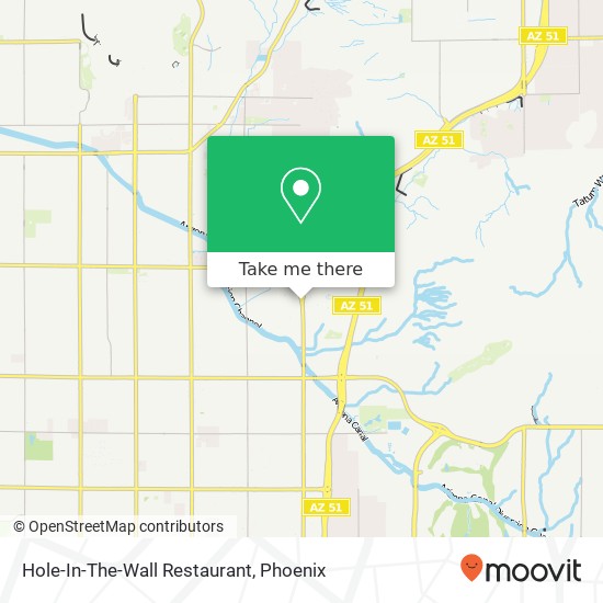 Mapa de Hole-In-The-Wall Restaurant