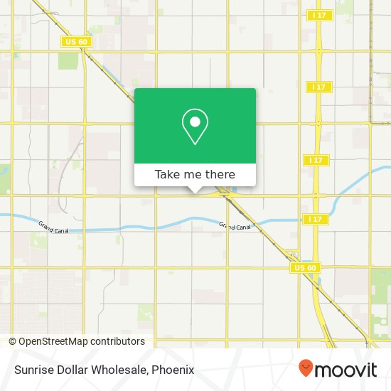 Sunrise Dollar Wholesale map