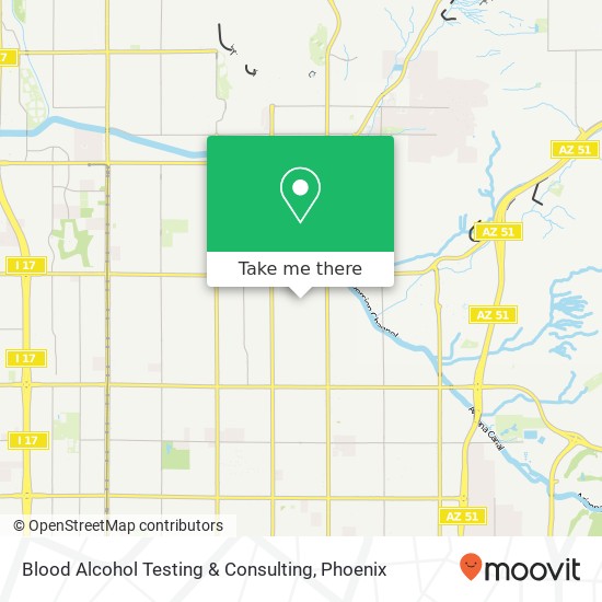 Blood Alcohol Testing & Consulting map