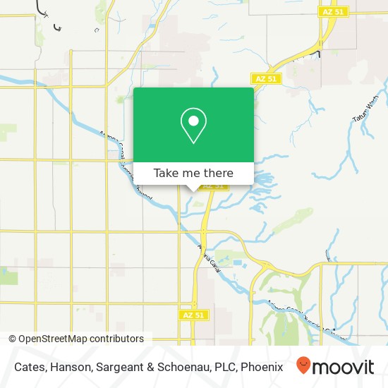 Mapa de Cates, Hanson, Sargeant & Schoenau, PLC