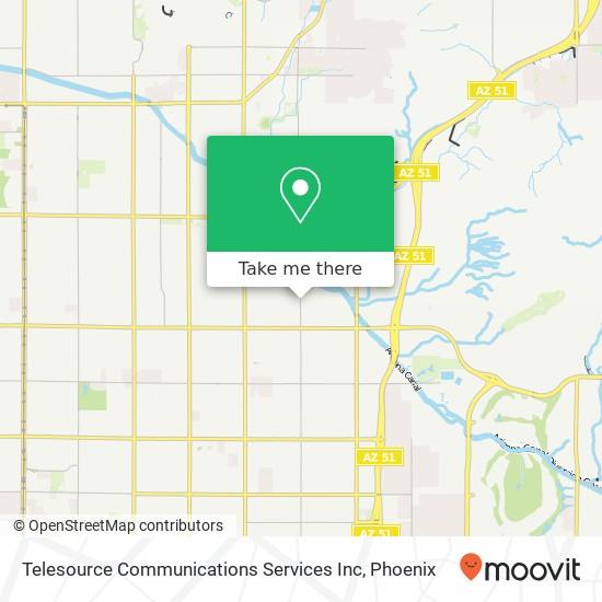 Mapa de Telesource Communications Services Inc