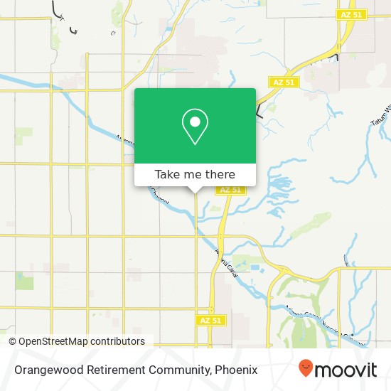 Mapa de Orangewood Retirement Community