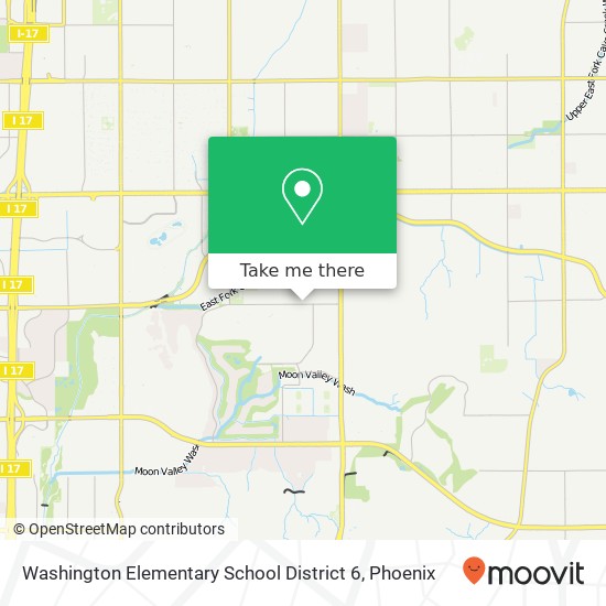 Washington Elementary School District 6 map