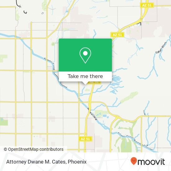 Attorney Dwane M. Cates map