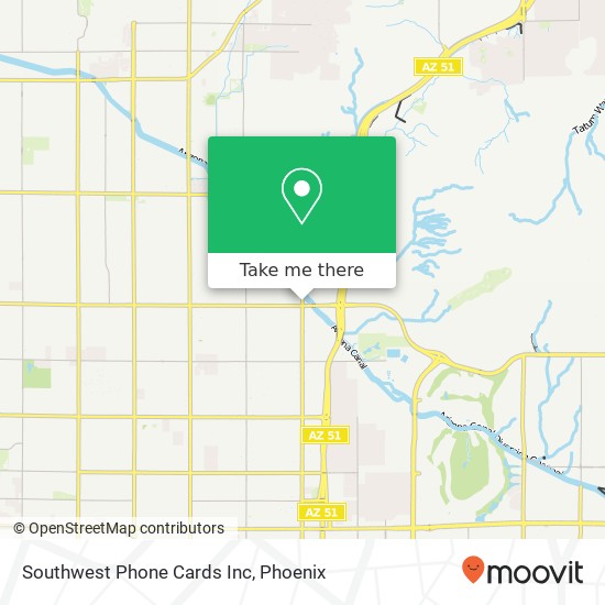 Southwest Phone Cards Inc map