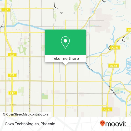 Coza Technologies map