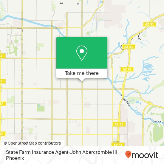 State Farm Insurance Agent-John Abercrombie III map