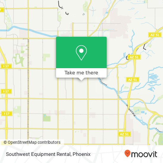 Southwest Equipment Rental map