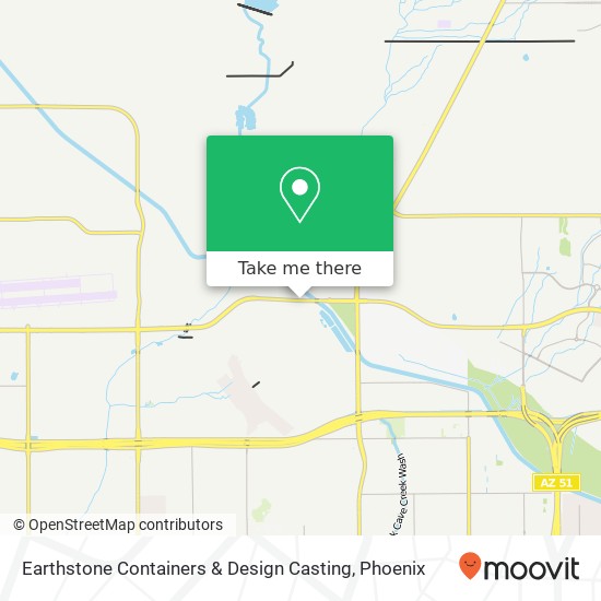 Mapa de Earthstone Containers & Design Casting