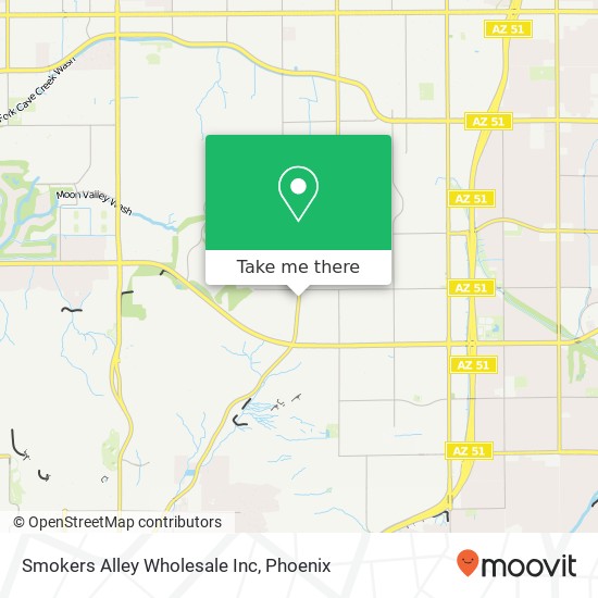 Mapa de Smokers Alley Wholesale Inc