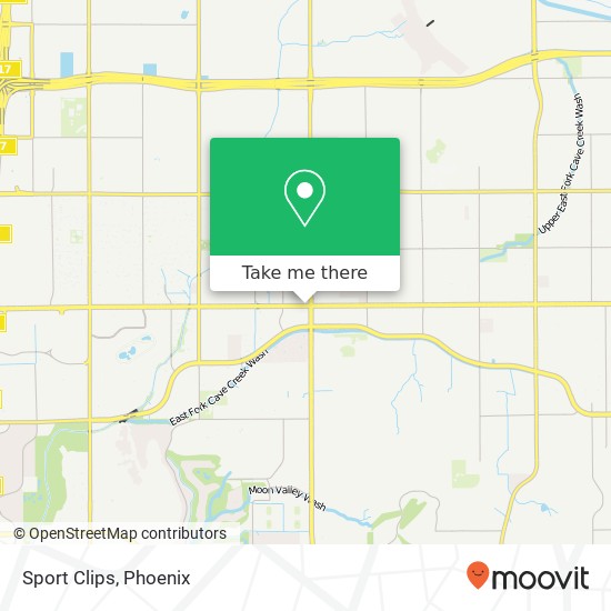 Sport Clips map