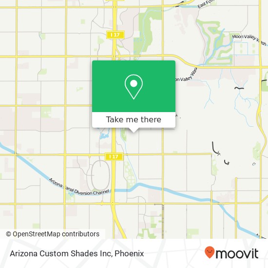 Arizona Custom Shades Inc map