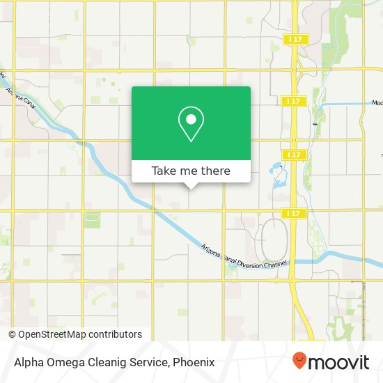 Alpha Omega Cleanig Service map