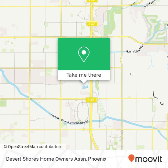 Mapa de Desert Shores Home Owners Assn