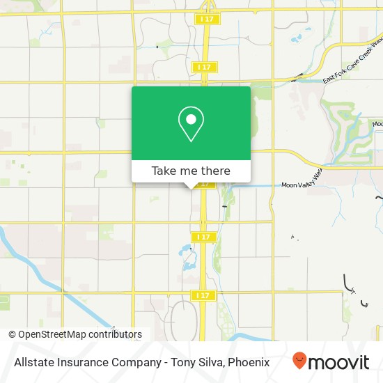 Allstate Insurance Company - Tony Silva map