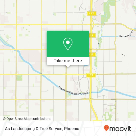 As Landscaping & Tree Service map
