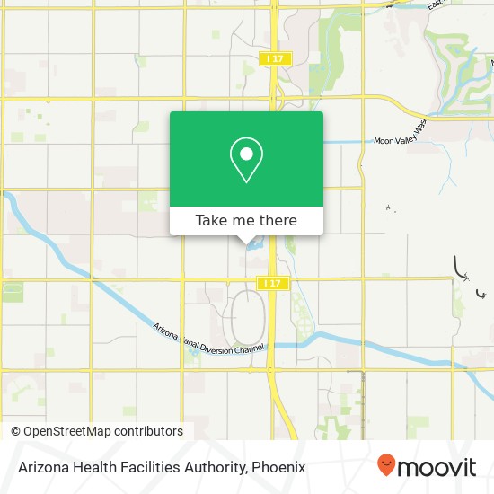 Arizona Health Facilities Authority map