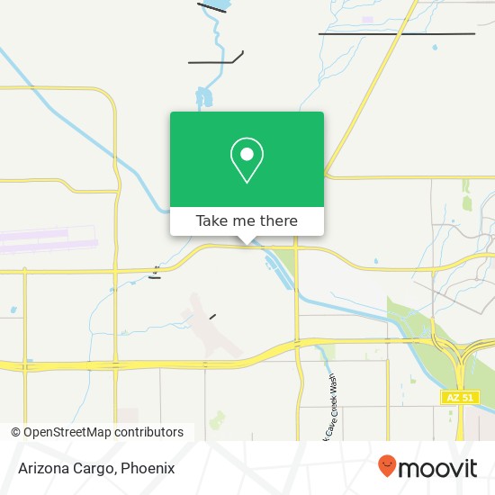 Mapa de Arizona Cargo