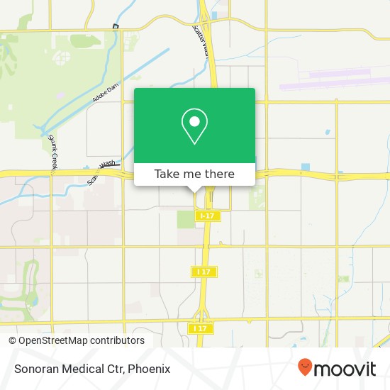 Sonoran Medical Ctr map