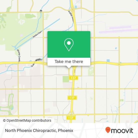 North Phoenix Chiropractic map