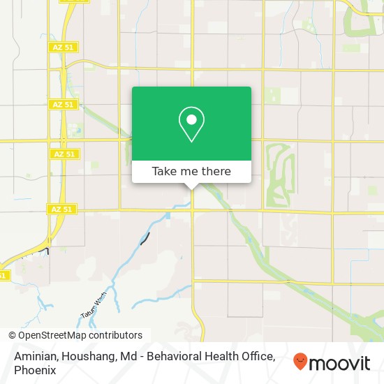 Aminian, Houshang, Md - Behavioral Health Office map