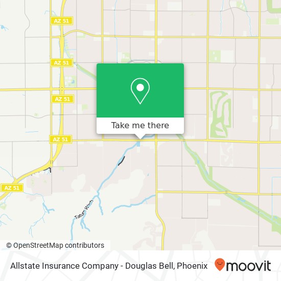 Mapa de Allstate Insurance Company - Douglas Bell