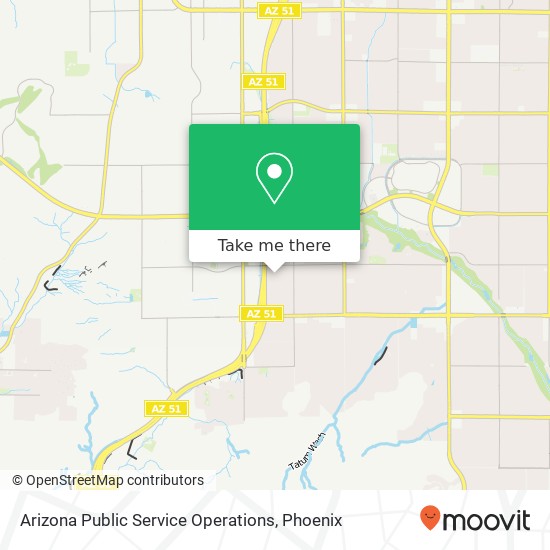 Mapa de Arizona Public Service Operations