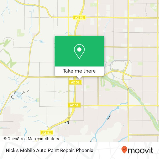 Nick's Mobile Auto Paint Repair map