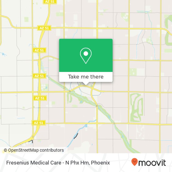 Fresenius Medical Care - N Phx Hm map