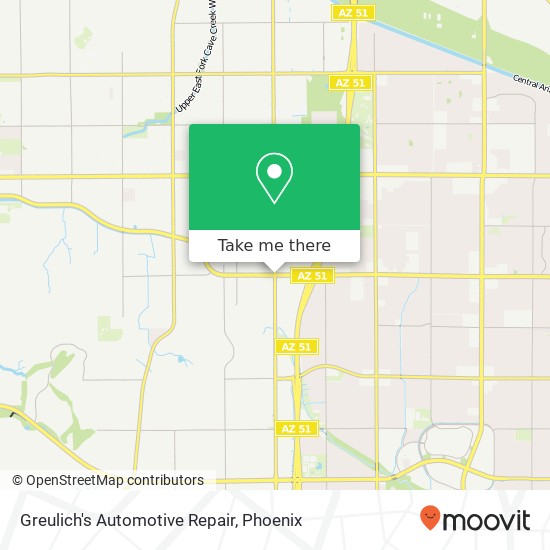 Greulich's Automotive Repair map