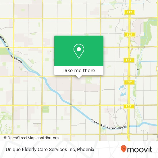 Unique Elderly Care Services Inc map