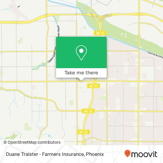 Mapa de Duane Traister - Farmers Insurance