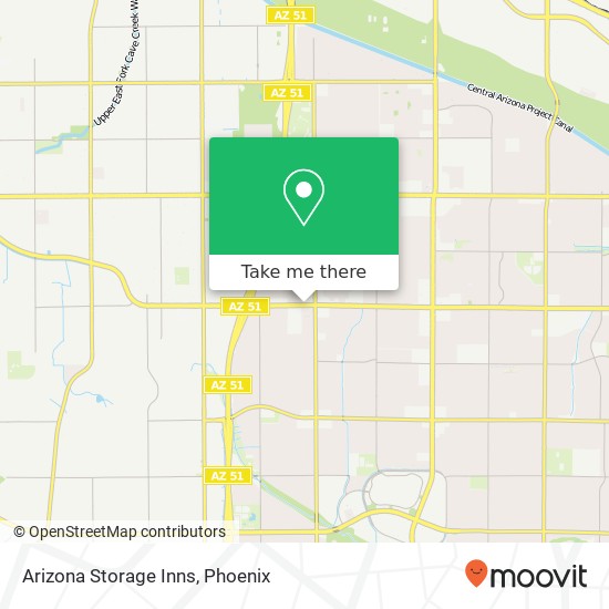Mapa de Arizona Storage Inns