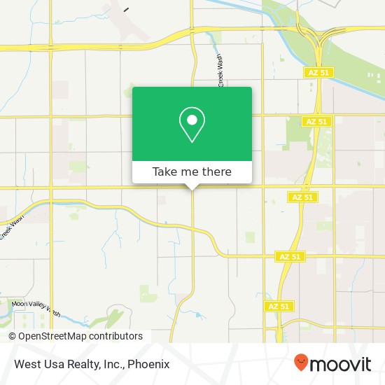 West Usa Realty, Inc. map