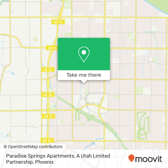 Mapa de Paradise Springs Apartments, A Utah Limited Partnership