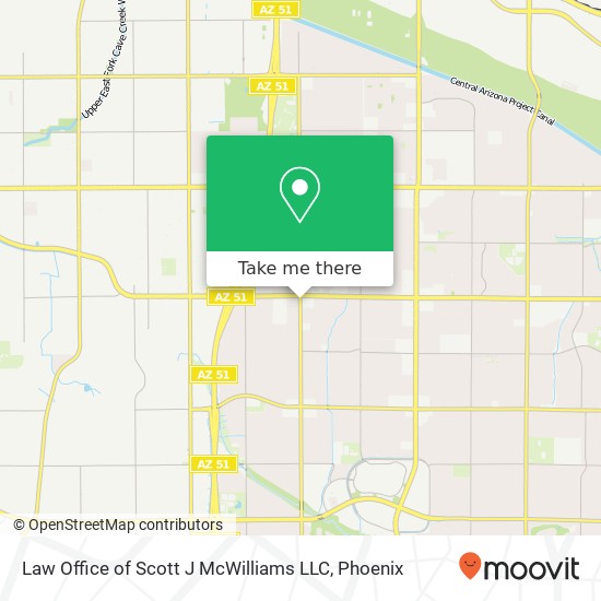 Mapa de Law Office of Scott J McWilliams LLC