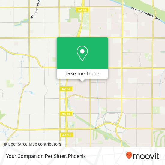 Your Companion Pet Sitter map