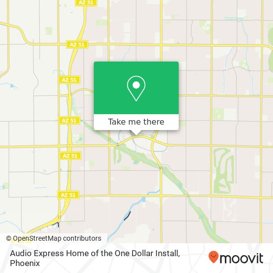 Audio Express Home of the One Dollar Install map