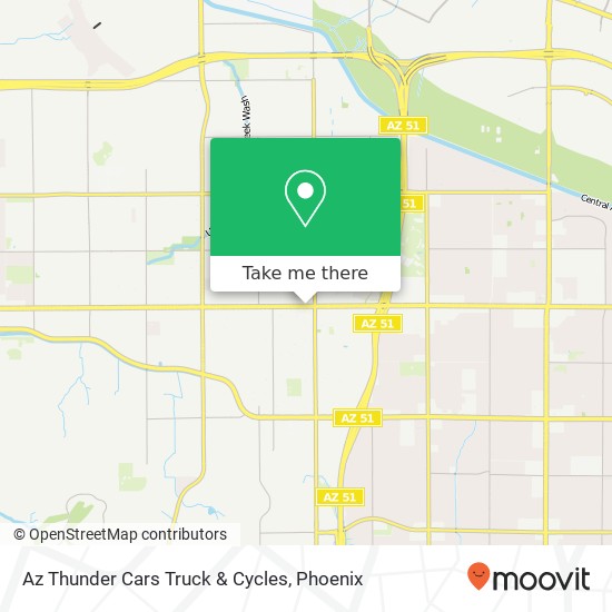 Az Thunder Cars Truck & Cycles map