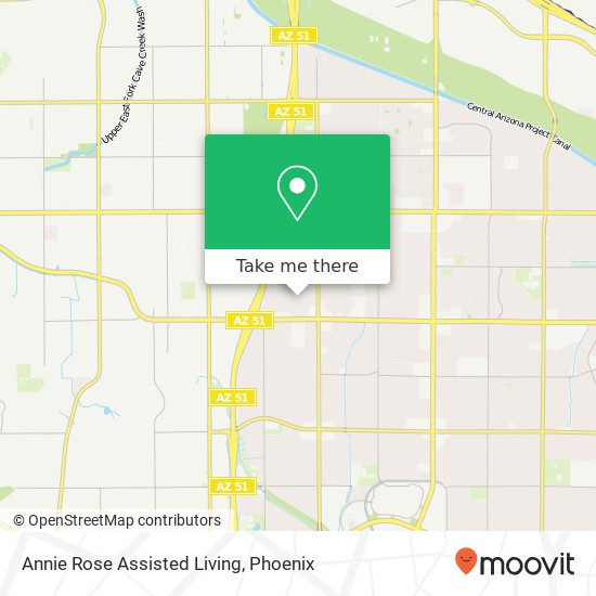 Annie Rose Assisted Living map