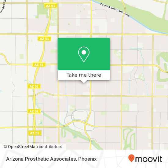 Arizona Prosthetic Associates map