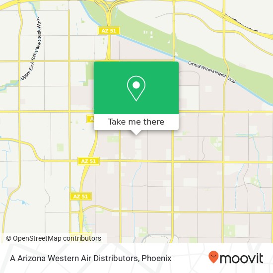Mapa de A Arizona Western Air Distributors