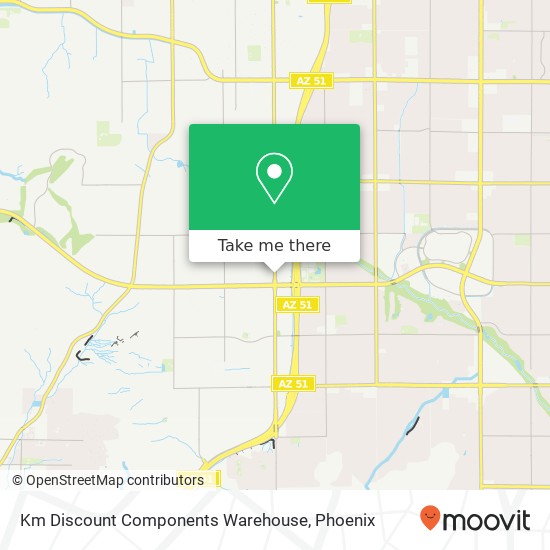 Km Discount Components Warehouse map