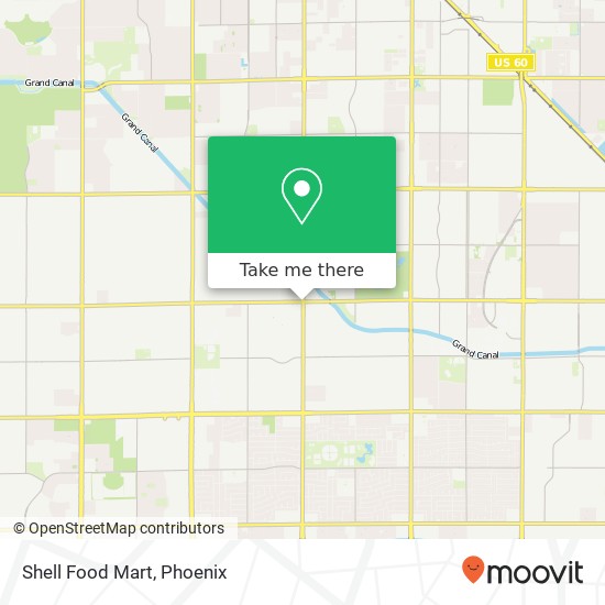 Shell Food Mart map