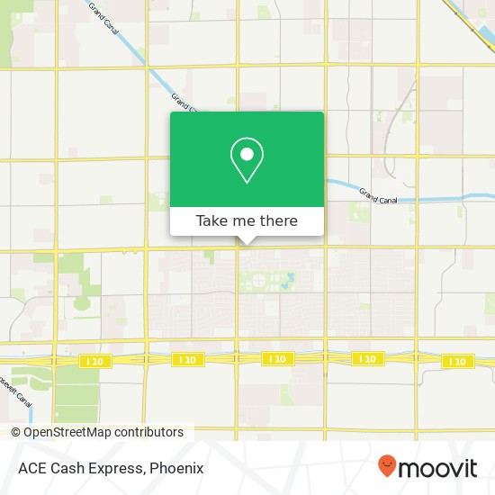 ACE Cash Express map